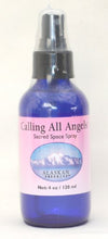 Load image into Gallery viewer, Calling All Angels Flower and Gem Sacred Space Spray 4 oz Size
