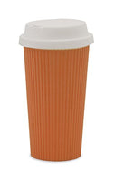 Farberware Mirage Travel Mug, 16 oz, Orange