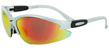 Load image into Gallery viewer, Global Vision Eyewear Cougar Series Sunglasses with Silver Frame and G-Tech Red Safety Lenses
