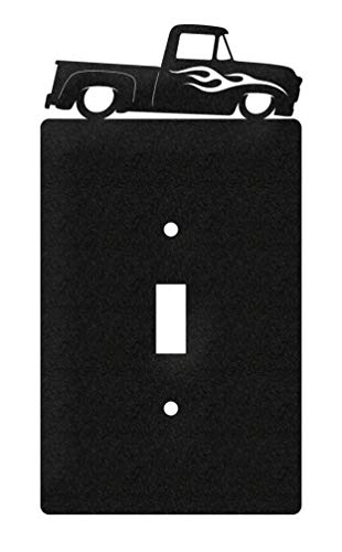 SWEN Products Farrell Series Ford Truck Wall Plate Cover (Single Switch, Black)