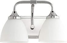 Load image into Gallery viewer, Quorum 5059-2-62 Contemporary Modern Two Light Vanity from Enclave Collection in Polished Nickel Finish,

