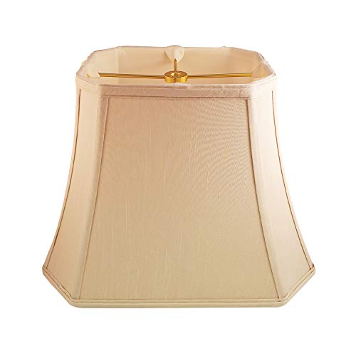 Royal Designs Rectangle Cut Corner Lamp Shade - Beige - (5 x 6.5) x (8 x 12) x 10
