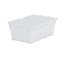 Load image into Gallery viewer, Medium Storage Tote with Lid 19.7&quot;L x 11.8&quot; W x 7.3&quot;H - Semi Clear
