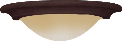 Maxim 8025WSKB Pacific 1-Light Wall Sconce, Kentucky Bronze Finish, Wilshire Glass, MB Incandescent Incandescent Bulb , 100W Max., Dry Safety Rating, Standard Dimmable, Glass Shade Material, 6900 Rate