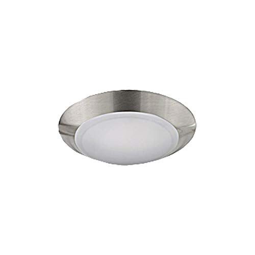 Jesco Lighting CM405S-30-BN 3000K LED Low Profile Ceiling Fixture ADA Sconce/Retrofit with Polycarbonate Shade, Nickel, 4