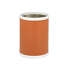 Load image into Gallery viewer, Kraftware Vinyl and Mylar Round Waste Basket, 10.75&quot;, Spicy Orange
