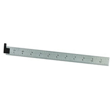 Load image into Gallery viewer, Starrett CH604R-12 Spring-Tempered Steel Rules with Inch Graduations, 4R Style Graduations, 12&quot; Length,1&quot; Width, 3/64&quot; Thickness, with Hook
