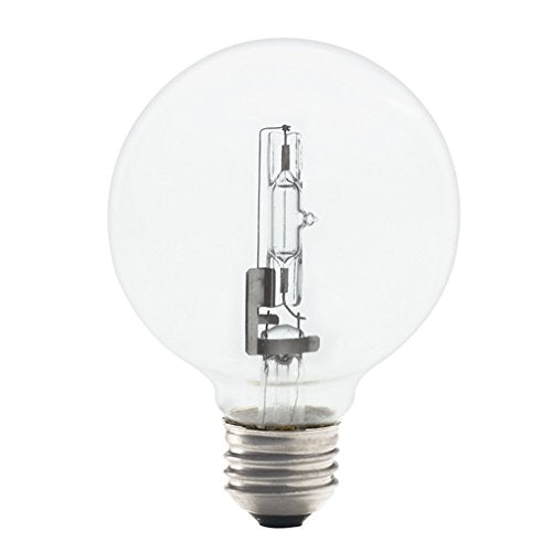 Bulbrite 616472 72G25CL/ECO 72-Watt Dimmable Eco Halogen G25 Globe, Medium Base, Clear (Pack of 6)