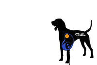 American English Coonhound - Custom Name Dog Leash Holder - Wall Hook
