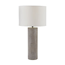 Load image into Gallery viewer, Dimond Home Lighting Cubix Round Concrete Table Lamp, Grey, 15&quot;L x 15&quot;W x 29.1&quot;H, (157-013)
