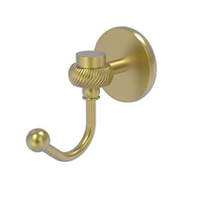 Load image into Gallery viewer, Allied Brass Satellite Orbit One Twisted Accents Robe Hook, Satin Brass
