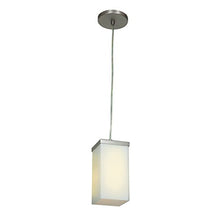 Load image into Gallery viewer, Basik - 1 Light - Pendant - Brushed Steel Finish - Opal Glass Shade
