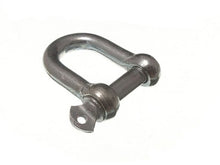 Load image into Gallery viewer, D SHACKLE U LOCK AND PIN WIRE ROPE FASTENER 12MM 1/2 INCH BZP (pack of 20)
