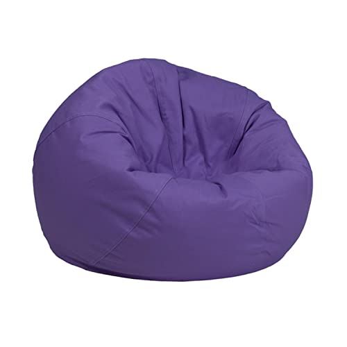 Flash Furniture Small Solid Purple Bean Bag Chair for Kids and Teens