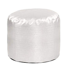 Load image into Gallery viewer, Howard Elliott Pouf Ottoman, Tall With Cover, Luxe Mercury

