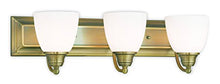 Load image into Gallery viewer, Livex Lighting 10503-01 Antique Brass Bath Vanity with Satin Opal Glass

