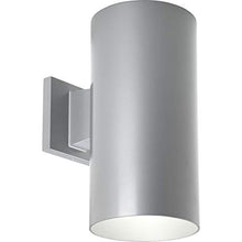Load image into Gallery viewer, Cylinder Collection 6&quot; Modern Outdoor LED Wall Lantern Light Metallic Gray
