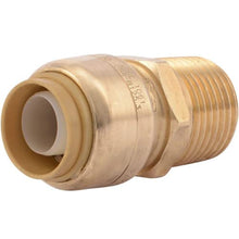 Load image into Gallery viewer, SharkBite U120LFA Straight Connector Plumbing, Male 1/2 in, MNPT, PEX Fittings, Push-to-Connect, Copper, CPVC, 0.5 x 0.5 Inch
