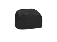 RITZ Polyester / Cotton Quilted Two Slice Toaster Appliance Cover, Dust and Fingerprint Protection, Machine Washable, Black