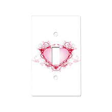 Load image into Gallery viewer, Heart Love 4e - Decor Single Switch Plate Cover Metal
