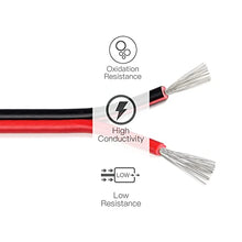 Load image into Gallery viewer, 20 Gauge 2Pin Extension Wire, EvZ 20AWG 2 Conductor Parallel Electric Cable Cord for Led Strips Single Color 3528 5050, Red Black, 1*Roll, 1936ft/590M
