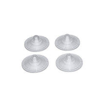 Load image into Gallery viewer, Clear Plastic Strong Suction Cups 4 Pieces - 1.9 inch Diameter - Transparent Kitchen Bathroom Window Wall Hangers - Small Suction Cups Without Hooks
