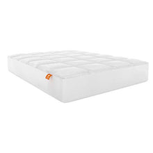 Load image into Gallery viewer, HOSPITOLOGY PRODUCTS Microfiber Quilted Mattress Pad &amp; Topper - Queen - Overstuffed - Box Stitched - Fits All Mattresses - Goose Down Alternative Pillowtop - 60&quot; W x 80&quot; L
