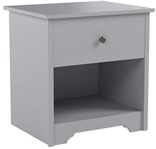 Load image into Gallery viewer, South Shore Vito 1-Drawer Nightstand-Soft Gray
