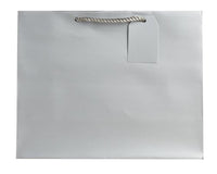 Jillson Roberts Jumbo Gift Bags, Silver Matte, 6-Count