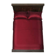 Load image into Gallery viewer, Baltic Linen Satin Luxury Sheet Set King Red  4-Piece Set
