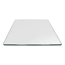 Load image into Gallery viewer, 36&quot; Inch Square Glass Table Top - Tempered - 3/8&quot; Inch Thick- Pencil Polished - Radius Corners
