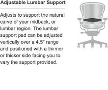 Load image into Gallery viewer, Herman Miller Classic Aeron Chair Lumbar Pad - Smoke - Size C
