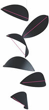 Load image into Gallery viewer, Kites Black Hanging Mobile - 32 Inches Plastic - Handmade in Denmark by Flensted

