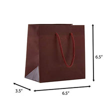 Load image into Gallery viewer, PTP BAGS Burgundy Matte 6.5&quot; x 3.5&quot; x 6.5&quot; Euro Tote Bags [Pack of 100] Reusable Paper Gift Euro Tote
