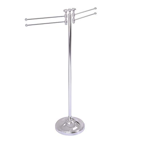 Allied Brass RWM-8-PC 4 Pivoting Swing Arms Towel Stand, Polished Chrome