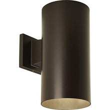 Load image into Gallery viewer, Cylinder Collection 6&quot; Modern Outdoor LED Wall Lantern Light Antique Bronze
