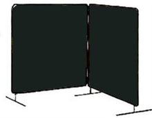 Load image into Gallery viewer, Tillman 6022066 6&#39;X6&#39; 14mil. 2 Panel Green Vinyl Welding Curtain with Frame
