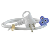 Conntek 24161-036 I-Ring Extension Cord 3-Foot 16/3 White U.S. I-Ring Male Plug