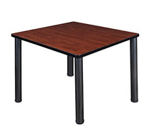 Load image into Gallery viewer, Kee 36&quot; Square Breakroom Table- Cherry/ Black
