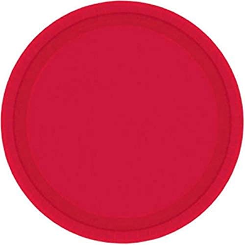 amscan Vibrant Apple Red Paper Plates, 20 Ct. | Party Tableware