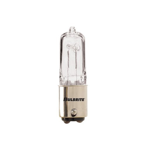 Bulbrite 613076 Q75CL/DC 75-Watt Dimmable Halogen JD Type T4, Double Contact Bayonet Base, Clear (Pack of 6)