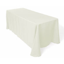Load image into Gallery viewer, Tablecloth Polyester Rectangular Seamless (One Piece) 82x108 Inch Ivory By Broward Linens
