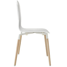 Load image into Gallery viewer, Modway Stack Contemporary Modern Wood Kitchen and Dining Room Chair in White
