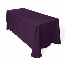 Load image into Gallery viewer, BROWARD LINENS Tablecloth Restaurant Line Rectangular 90x156 Plum By

