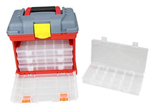 Load image into Gallery viewer, TOOL POD Heavy Duty Plastic Storage Box - 4 Divided Drawers
