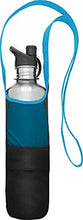 Load image into Gallery viewer, ChicoBag Bottle Sling rePETe Recycled Water Bottle Carrier Bag with Pouch - Aquamarine
