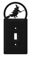 SWEN Products Witch Metal Wall Plate Cover (Single Switch, Black)