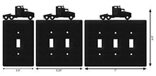 Load image into Gallery viewer, SWEN Products Semi Truck Wall Plate Cover (Single Switch, Black)
