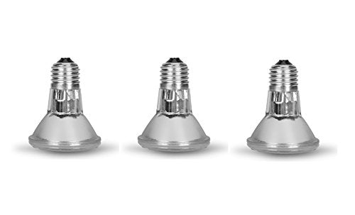 Par 20 3 Pack FL25 50PAR20/FL 50 Watt Halogen Spot Light Bulb Replacement 120V 130V Base Flood Beam Lighting Range Hood Oven PAR20 Reflector Bulbs Kitchen Bathroom Ceiling Can Lamp 50W E26 3P
