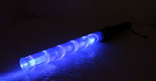 Load image into Gallery viewer, BRITEGUARD: 21&quot; BLUE 6 LED SIGNAL LIGHT BATON - STEADY AND FLASHING - WITH WRIST STRAP
